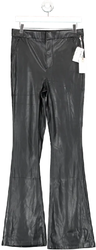 Good American Black Good Boy Faux Leather Pants W29